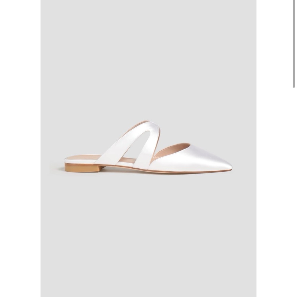 STUART WEITZMAN
Mariposa cutout satin slippers